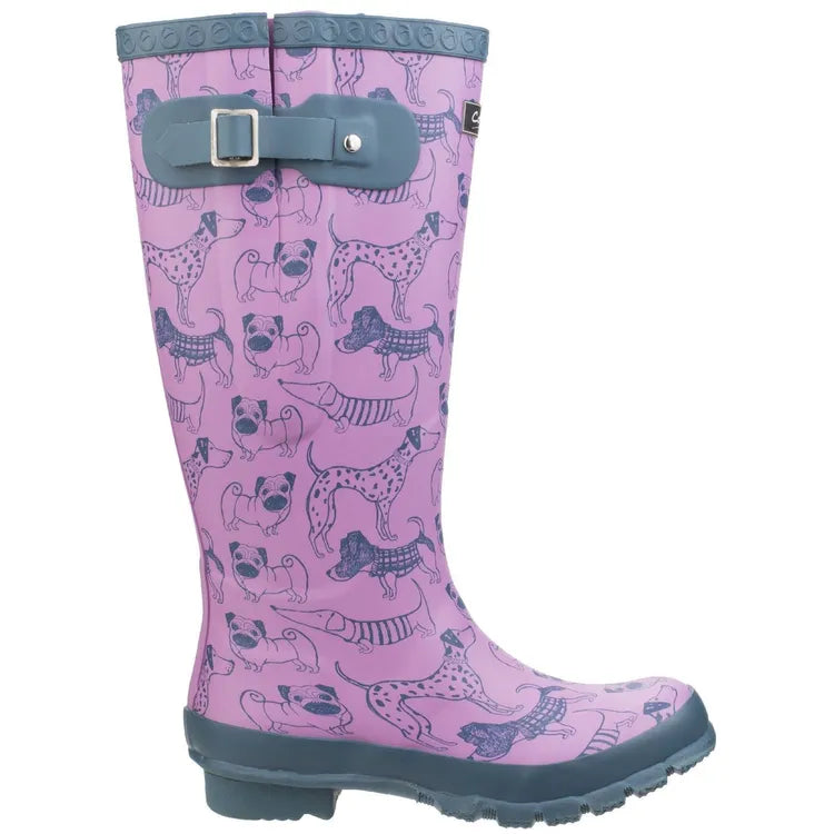 Cotswold Windsor Print Wellington Boots