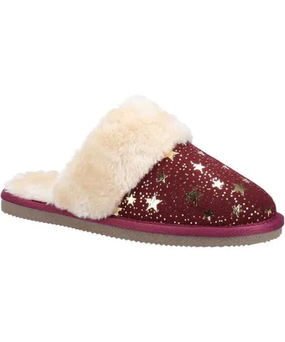 Hush Puppies Faux Fur Lined Warm Mules Slippers