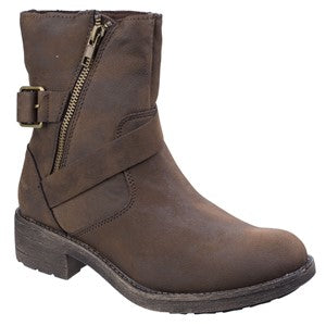 Rocket Dog Tour Ladies Leather Zippered Boots