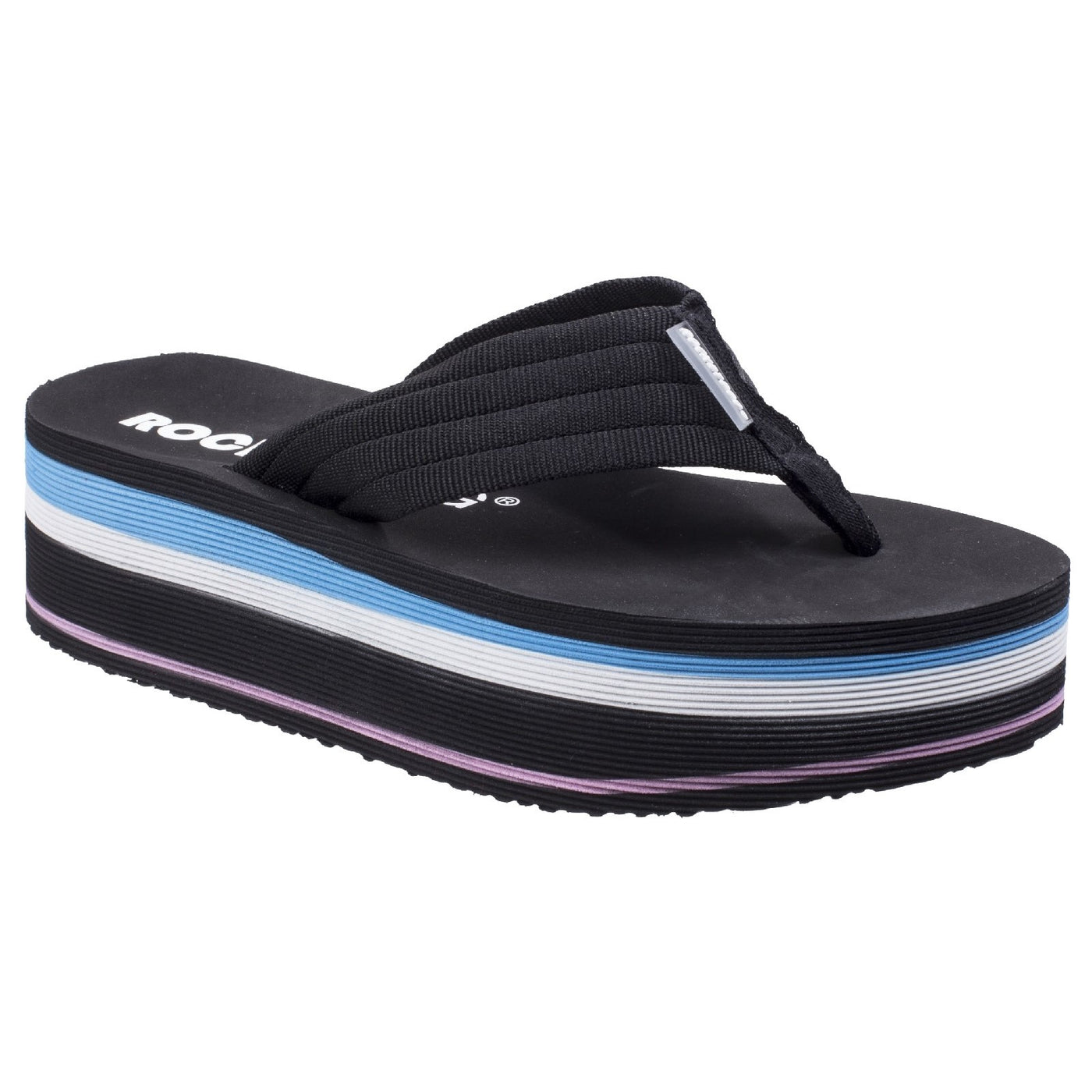 Rocket Dog Ladies Black Jimmies Og Web Bubblegum Sandals