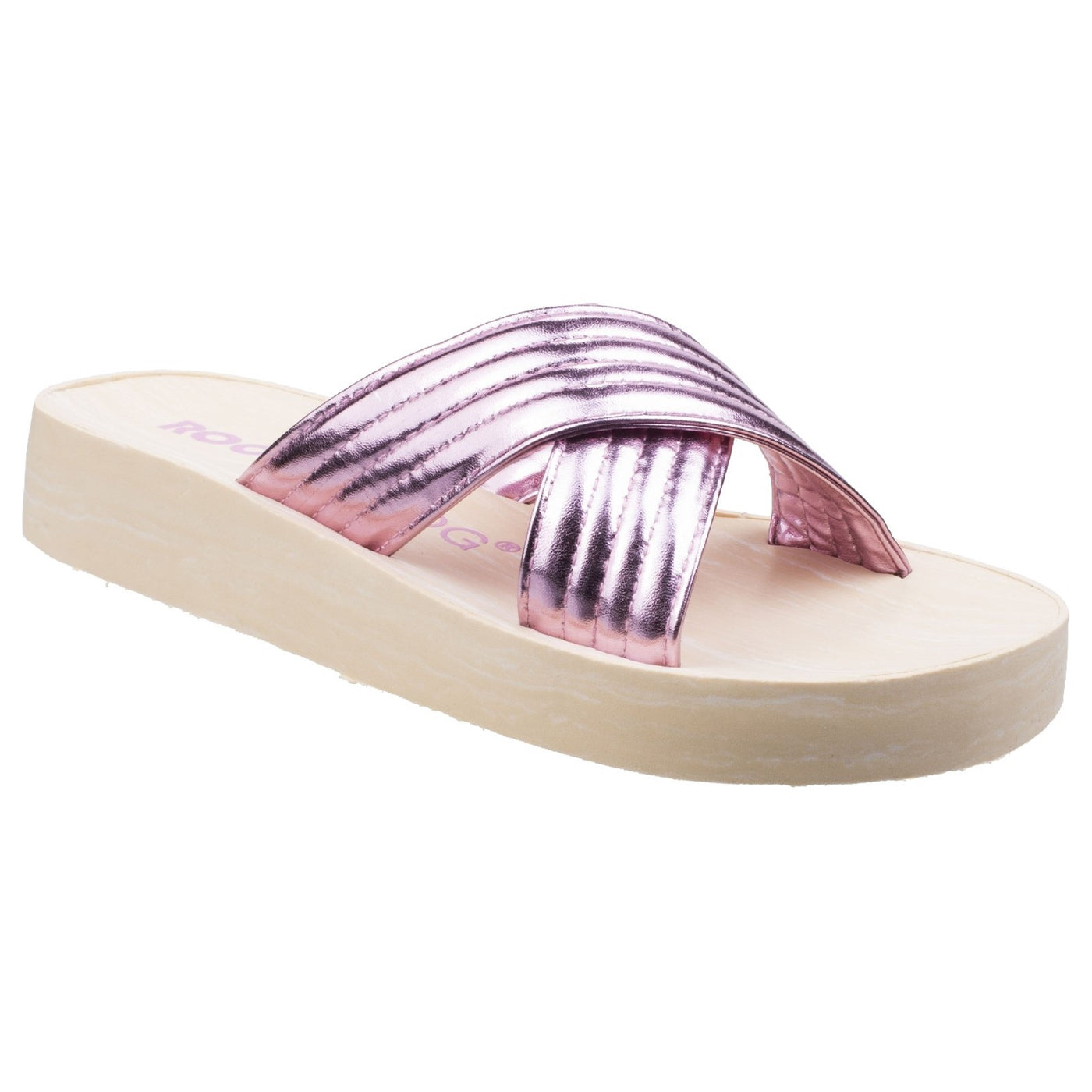 Rocket Dog Ladies Moon Shimmy Slip On Sandal Pink