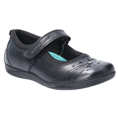 Hush Puppies Amber Junior Black School Shoe