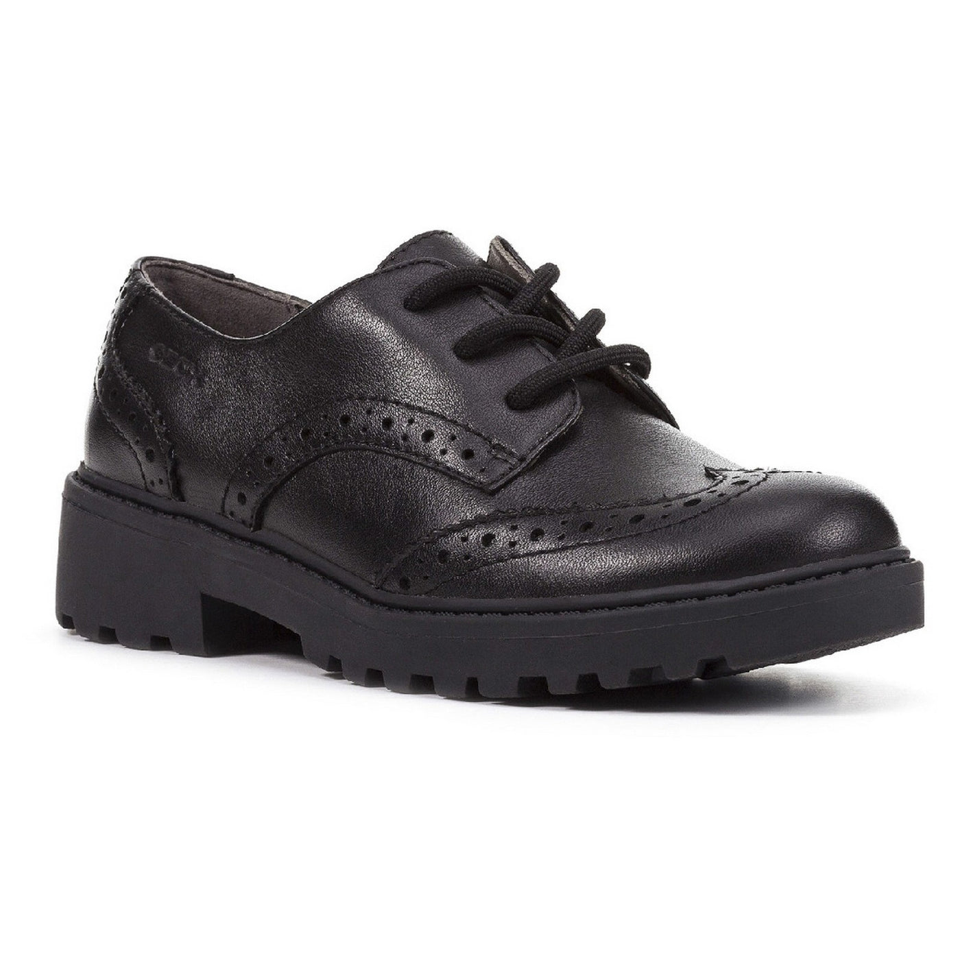 Geox J Casey G. N Lace Up leather heel Shoes