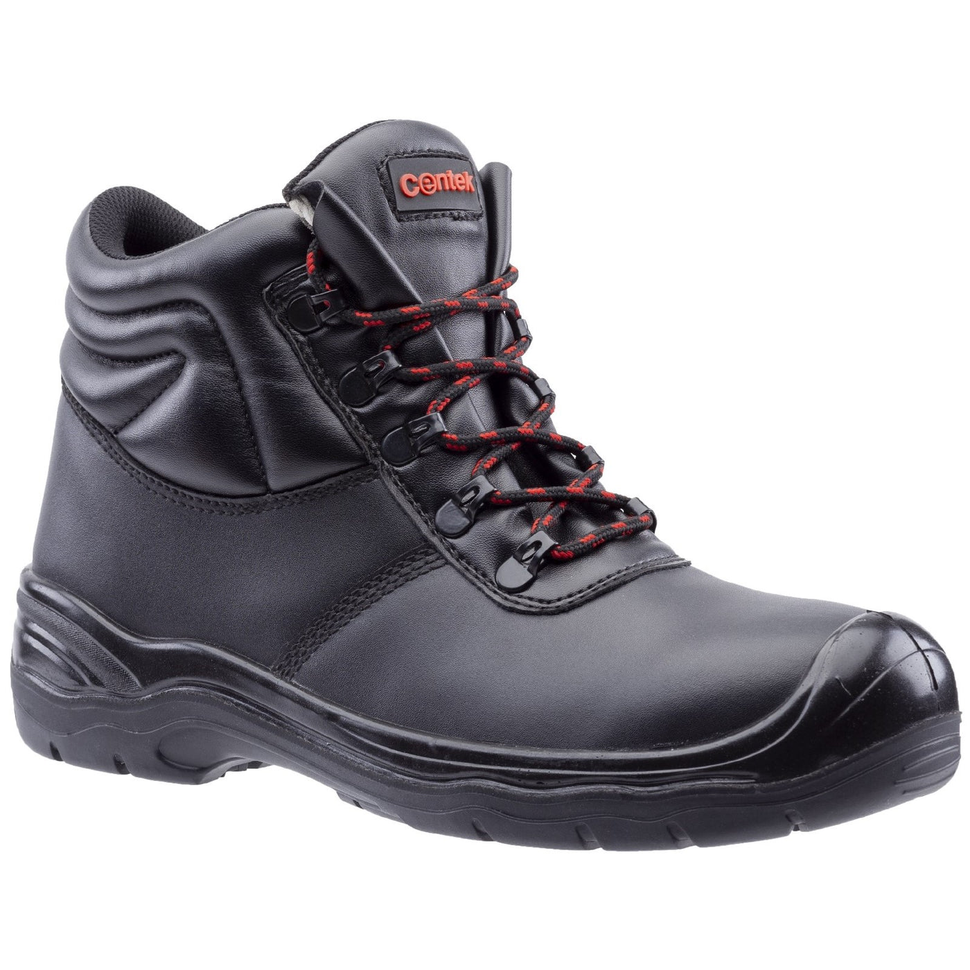 Centek Black Men's Hro Lace Up Leather Safety Boot