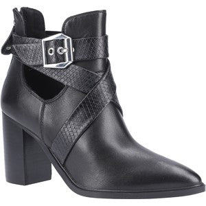 SM (Steve Madden) JIZZ Ladies Leather Ankle Boots Black