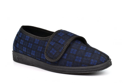 Comfylux Hamish Mens Check Slip On Slipper