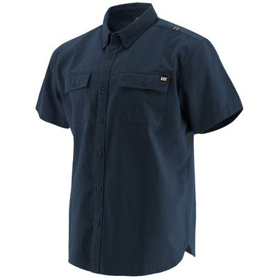 Caterpillar Button Down Flex Ripstop Long Sleeve Shirt