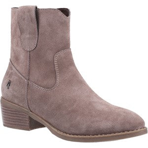 Hush Puppies Iva Western Lesley Stout Leather Suede Wedge High Boot