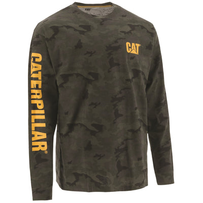 Caterpillar Trademark Banner L/s Tee Camo