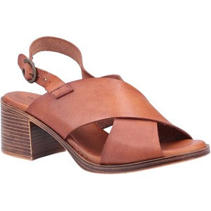 Hush Puppies Women Gabrielle Heeled Leather Sandal