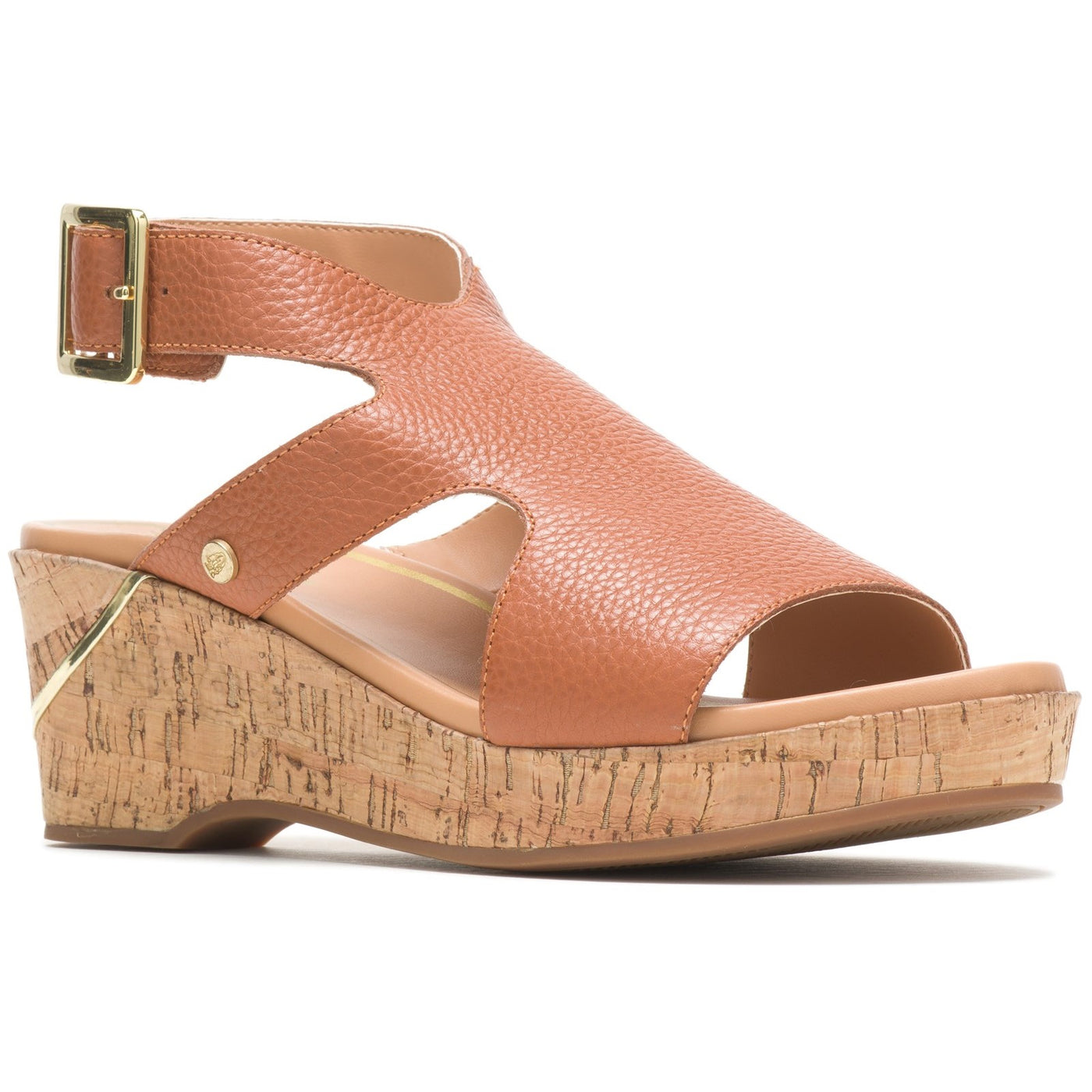 Hush Puppies Ladies Maya Ankle Strap Leather Sandals