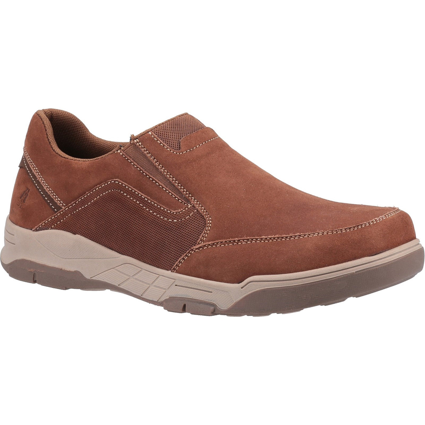 Hush Puppies Fletcher Camel Crown Steel Toe Mens Rubber Sole Shoe