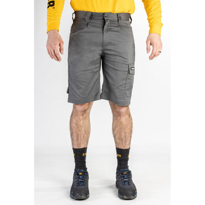 Caterpillar Tracker Gym Capri Pants Zipper Pockets Shorts