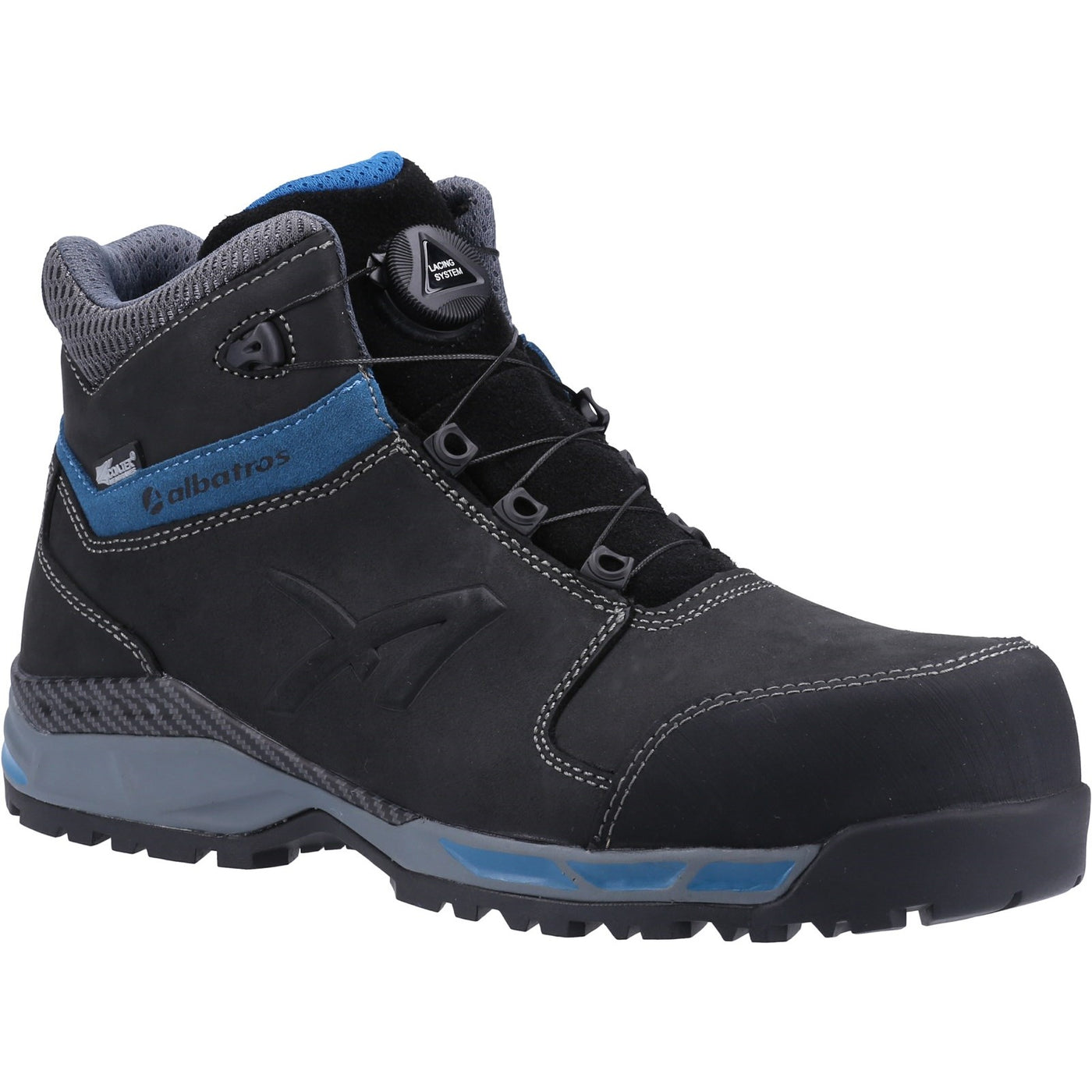 Albatros Tofane Ctx Midsole Men's Leather Black/ Blue Safety Boots