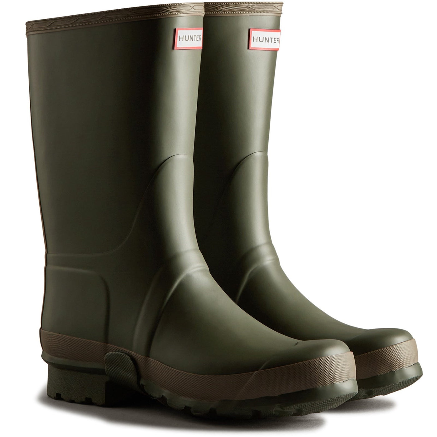 Hunter Mens Gardener Dark Olive Wellington Boot