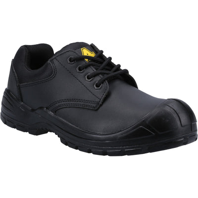 Amblers Safety Black Comfort Resistant Leather Upper Shoes