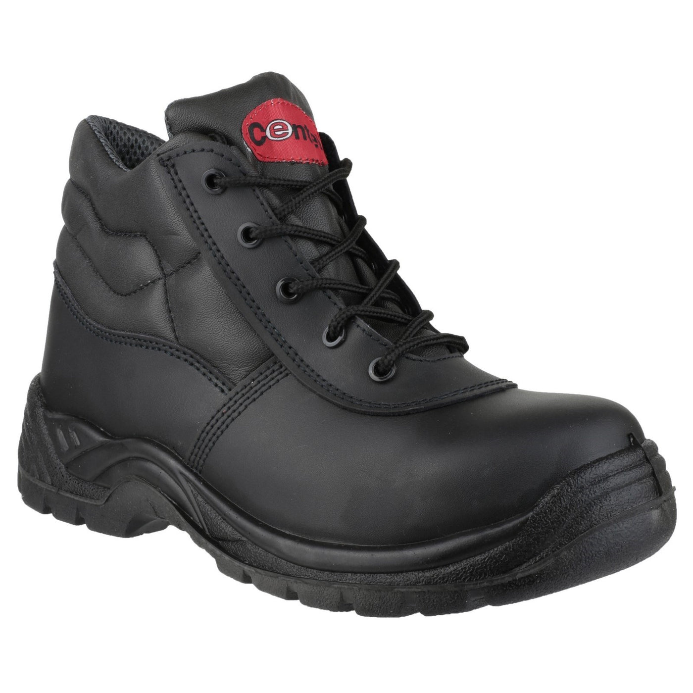 Centek Men's Lace Up Lightweight Safety Boots in Black