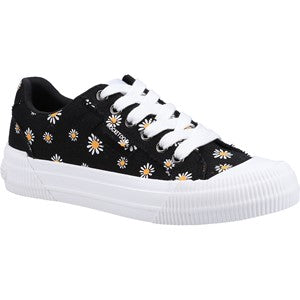 Rocket Dog Women Cheery Daisy Print Black Sneaker