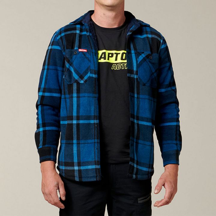 Hard Yakka Sherpa Levis Mens Long Sleeves Button Down Lightweight Jacket