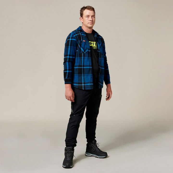 Hard Yakka Sherpa Levis Mens Long Sleeves Button Down Lightweight Jacket