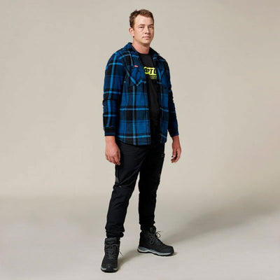 Hard Yakka Sherpa Levis Mens Long Sleeves Button Down Lightweight Jacket