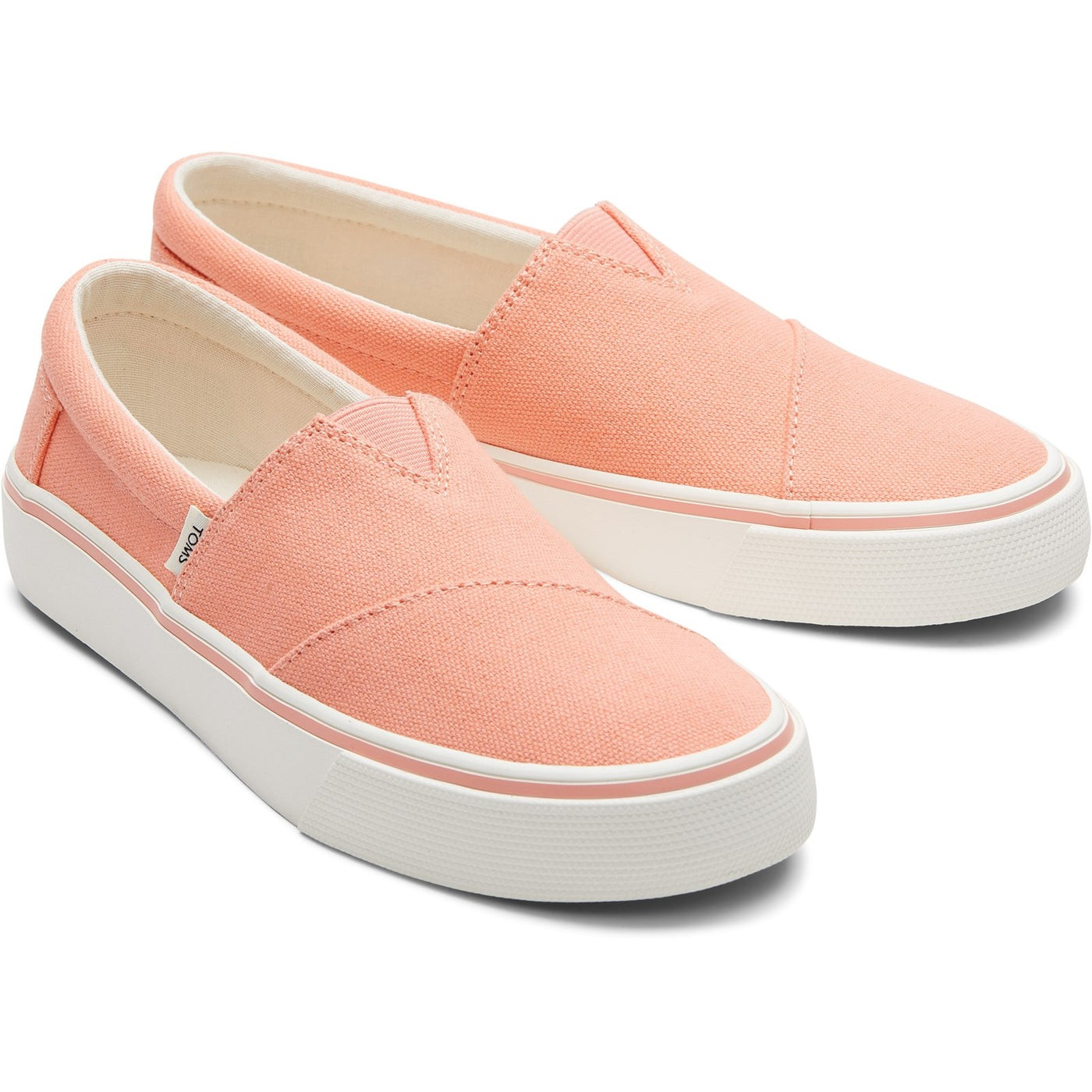 Toms Alpargata Fenix Women Slip-on Canvas Shoes - Peach Pink