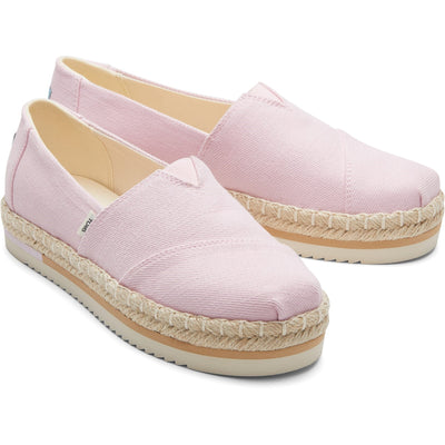 Toms Alpargata Platform Rope Espadrille Pink Shoes