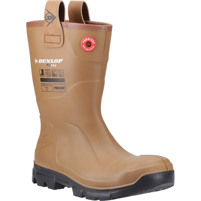 Dunlop Rigpro Purofort Lined Safety Boot - Brown Black