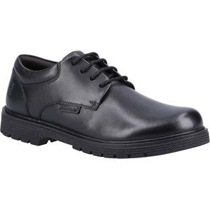 Hush Puppies Tristan Senior Amber Black Casual School Shoe