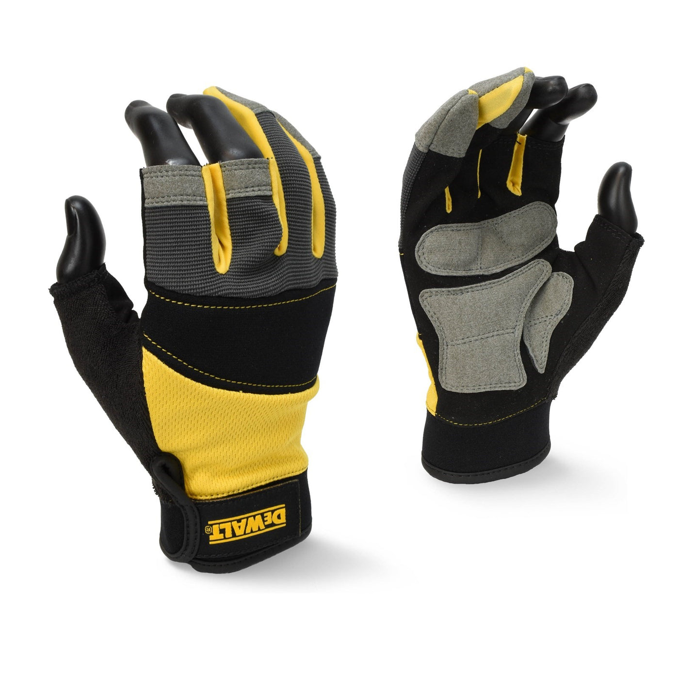 Dewalt Large Black Finger Work Gloves