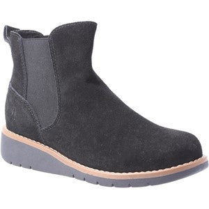 Hush Puppies Layla Suede Leather Ankle Womens  Boot