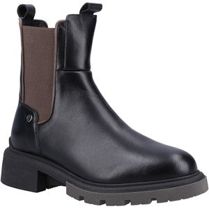 Hush Puppies Rita Chelsea Valentino Garavani Leather Black  Boot