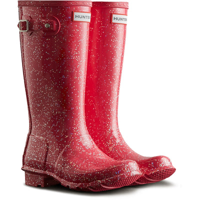 Hunter Big Kids Giant Glitter Children Wellingtons