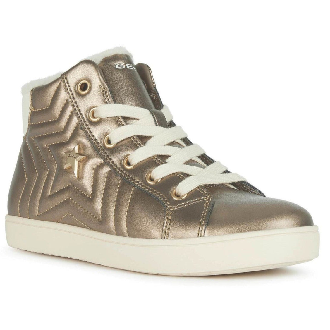 Geox J Kathe Girl D Golden Brown Sneakers