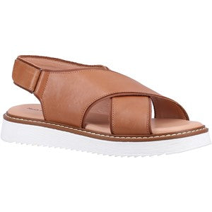 Hush Puppies Women Clarissa Cross Over Leather Sandal