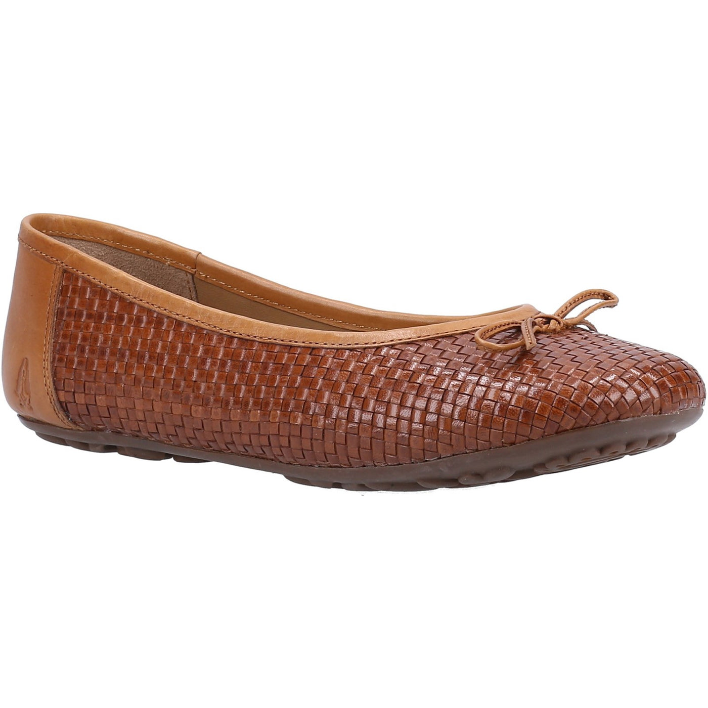 Hush Puppies Ladies Janelle Woven Leather Ballerina