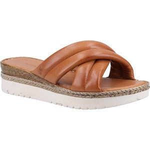 Hush Puppies Ladies Samira Crossover Wedges Mule Sandal