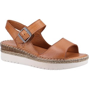 Hush Puppies Ladies Stacey Leather Strap Sandals