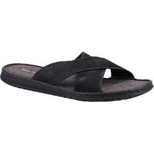 Hush Puppies Island Slipper Suede Crisscross Slide Sandals