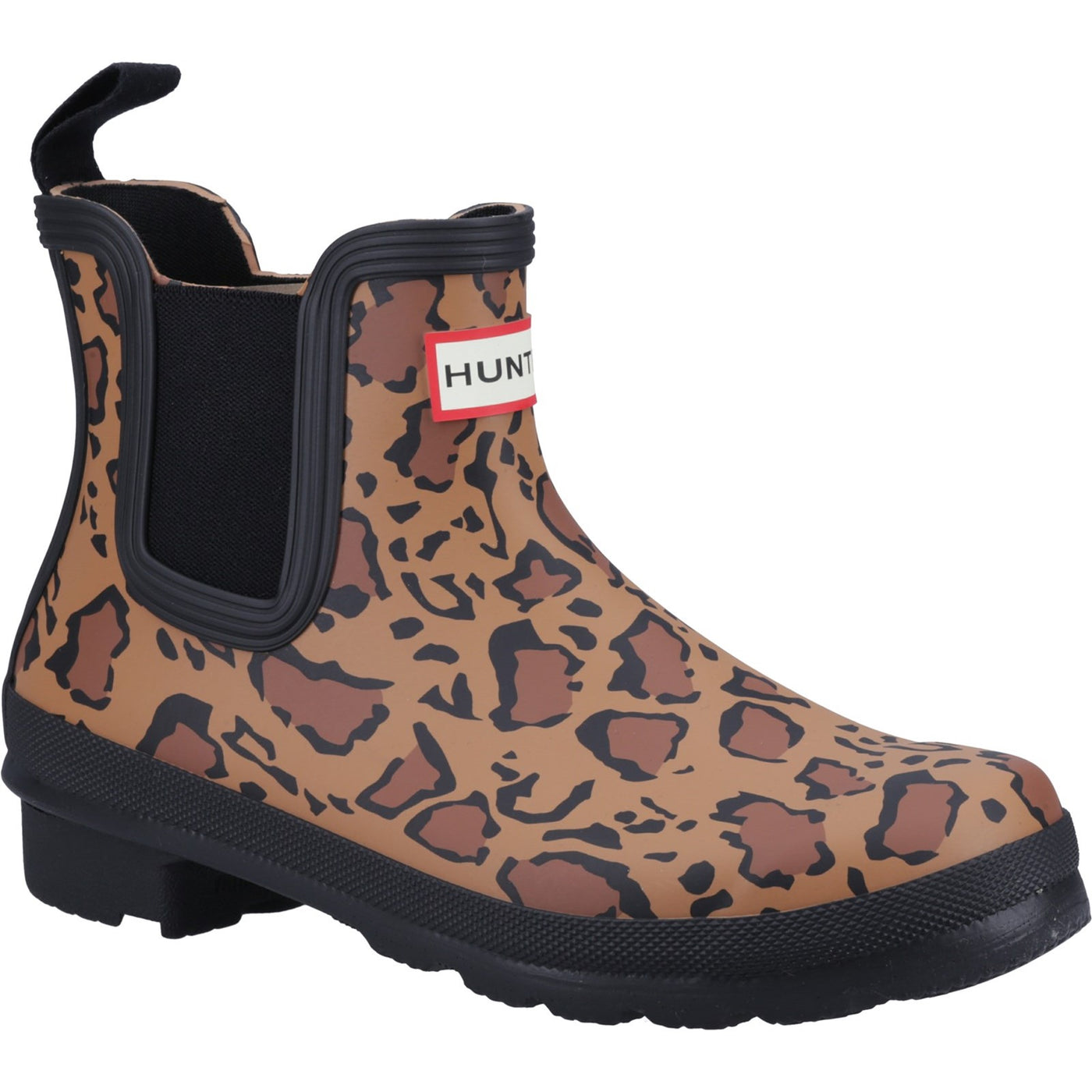 Hunter  Original Chelsea Leopard Short Boots