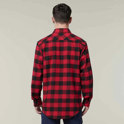 Hard Yakka Check Flannel Long Sleeve Shirt