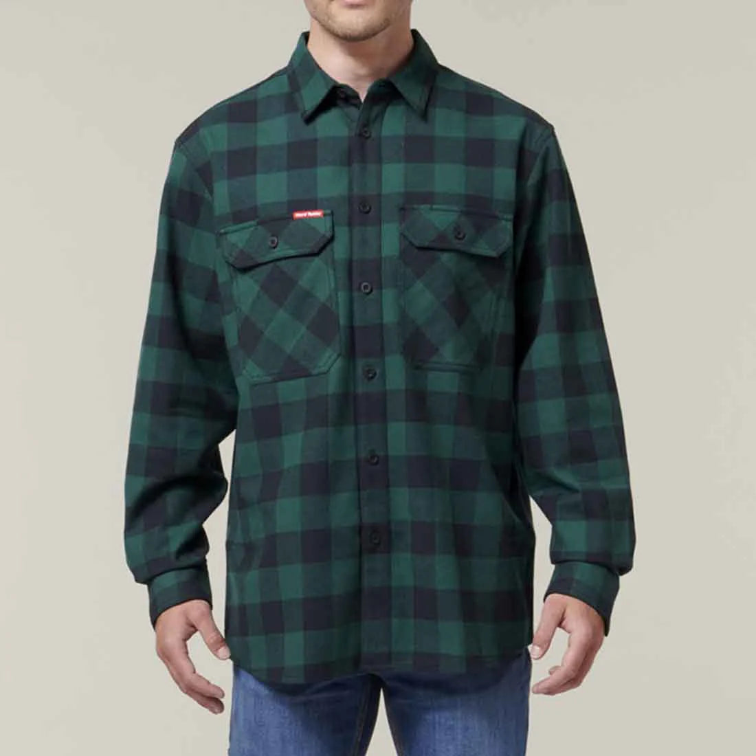 Hard Yakka Check Flannel Long Sleeve Shirt