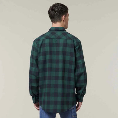 Hard Yakka Check Flannel Long Sleeve Shirt