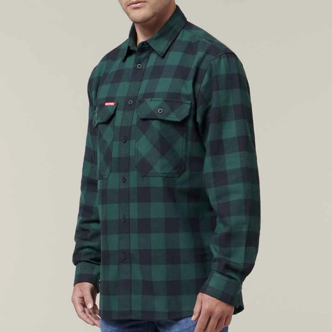 Hard Yakka Check Flannel Long Sleeve Shirt