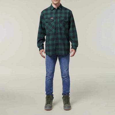 Hard Yakka Check Flannel Long Sleeve Shirt