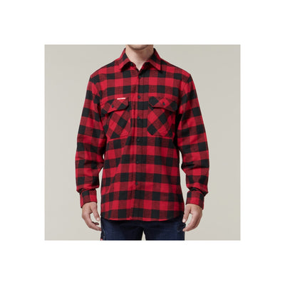 Hard Yakka Check Flannel Long Sleeve Shirt