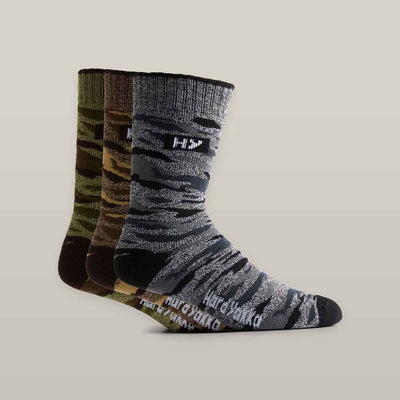 Hard Yakka Camo Design Sock & Beanie Bundle Workwear