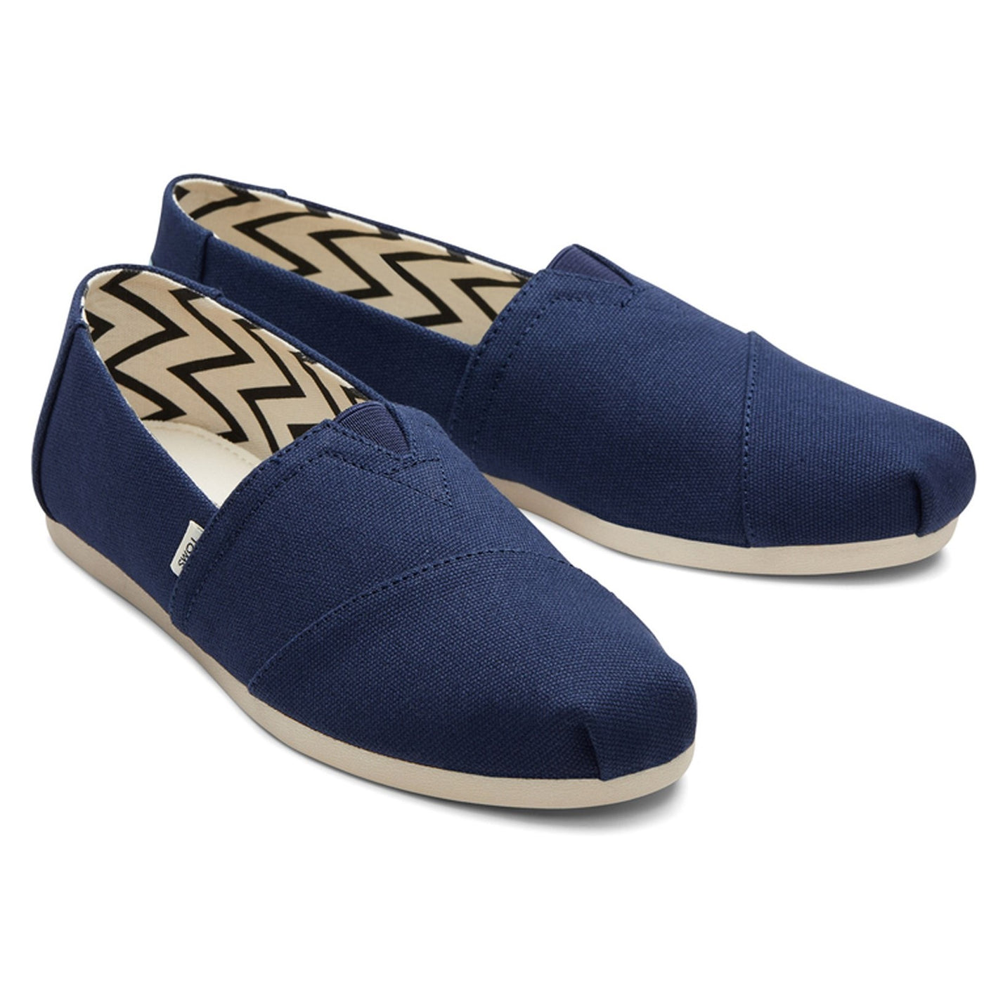 Toms Recycled Cotton Alpargata Navy Shoes