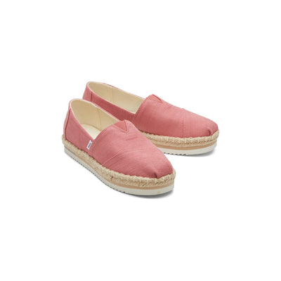 Toms Womens Alpargata Platform Eco Rope Espadrille - Faded Rose