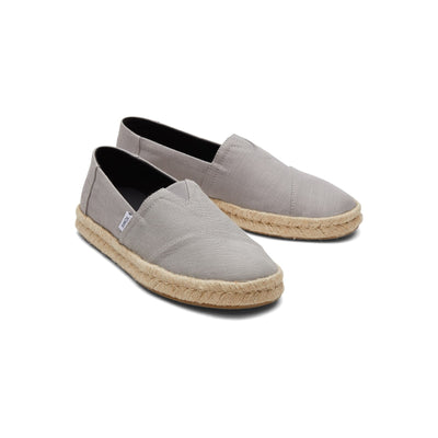 Toms Alpargata Rope Espadrille Drizzle Grey Vegan Shoe